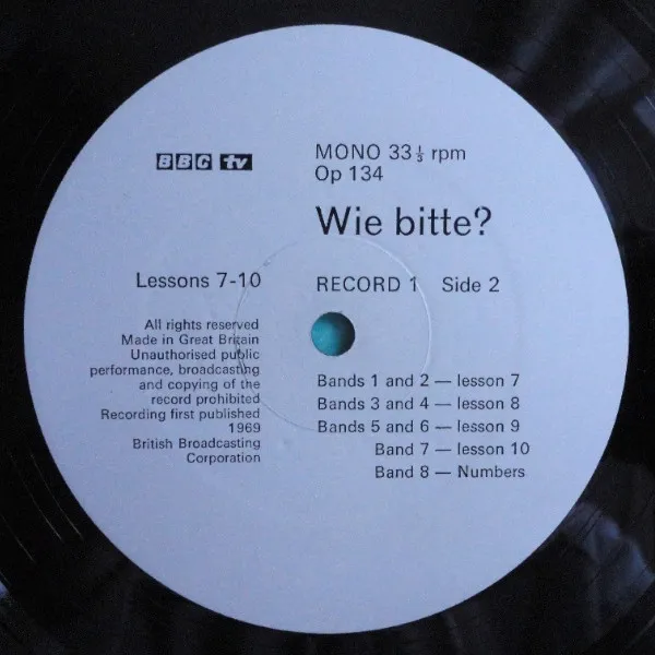Wie Bitte? (A Beginners' Course In German) Record 1