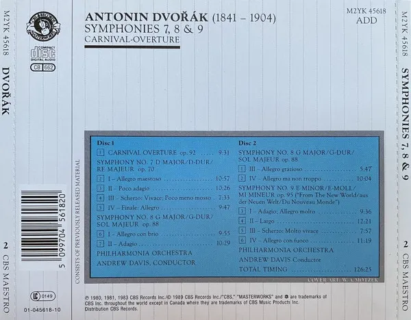Symphonies 7, 8 & 9 / Carnival-Overture