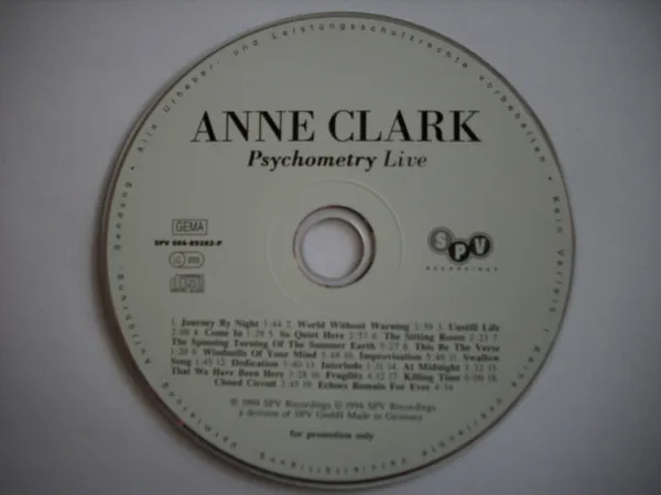 Psychometry: Anne Clark And Friends, Live At The Passionskirche, Berlin