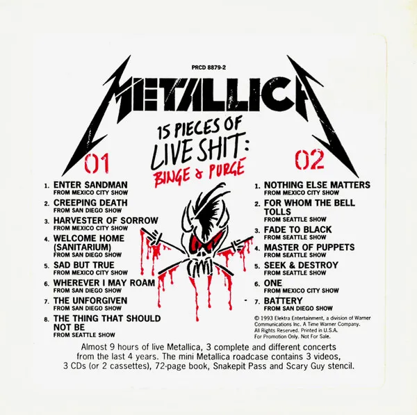 15 Pieces Of Live Shit: Binge & Purge