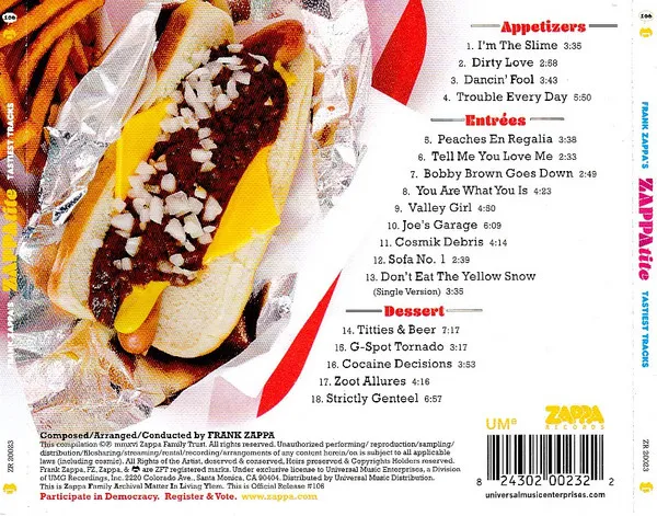 ZAPPAtite (Frank Zappa's Tastiest Tracks)