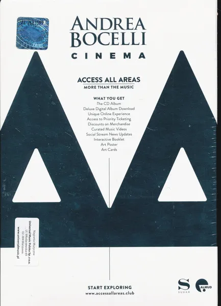 Andrea Bocelli: Cinema (Acces All Areas Edition)