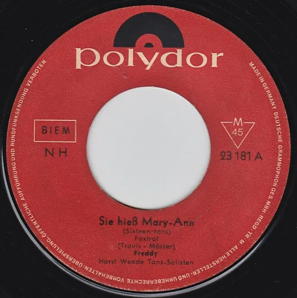 Sie Hieß Mary-Ann / Heimweh