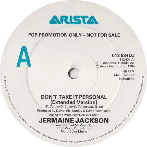 Don't Take It Personal (Extended Version)