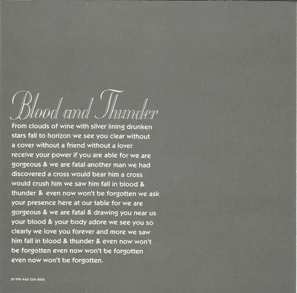 Blood And Thunder