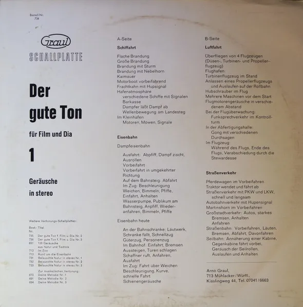 Der Gute Ton Für Film Und Dia 1