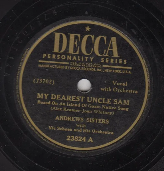My Dearest Uncle Sam / Lullaby Of Broadway