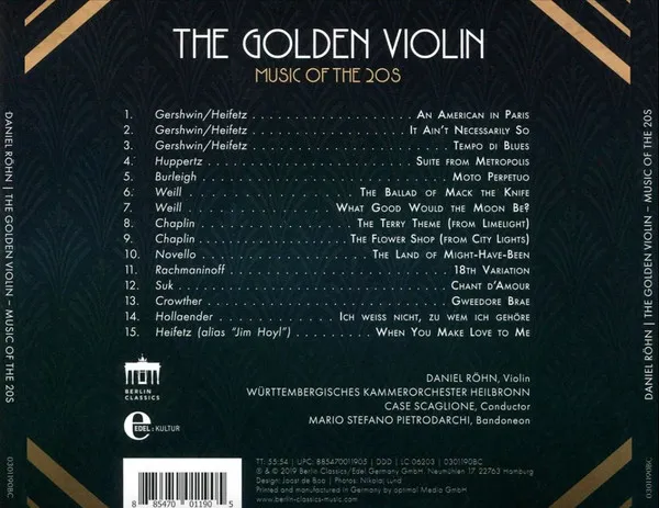 The Golden Violin-Music of the 20s