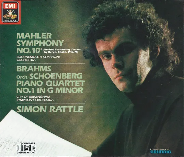 Symphony No. 10 (Revised Performing Version by Deryck Cooke, 1966-74) / Piano Quartet No.1 In G Minor