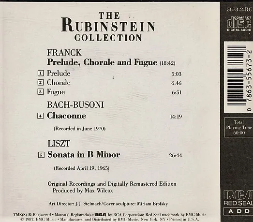 Prelude, Chorale & Fugue / Chaconne / Sonata In B Minor