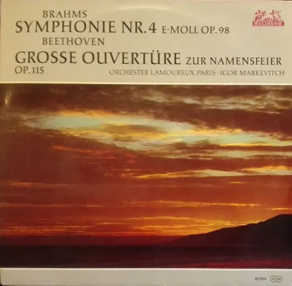 Sinfonie Nr. 4 E-Moll Op. 98, Grosse Ouvertüre Zur "Namensfeier" Op. 115
