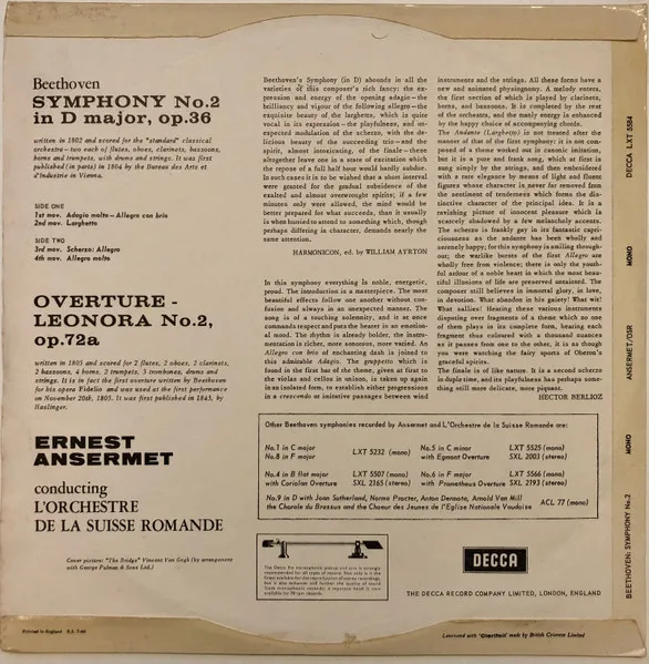 Symphony No. 2, Op. 36 / Leonora No.2 Overture