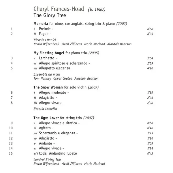Frances-Hoad: Chamber Works