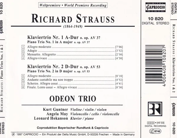 Klaviertrios / Piano Trios Nos. 1 & 2