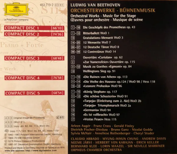 Orchesterwerke - Bühnenmusik = Orchestral Works - Music For The Stage = Œuvres Pour Orchestre - Musique de Scène