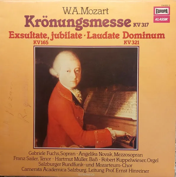 Krönungsmesse, KV 317 · Exsultate, Jubilate, KV 165