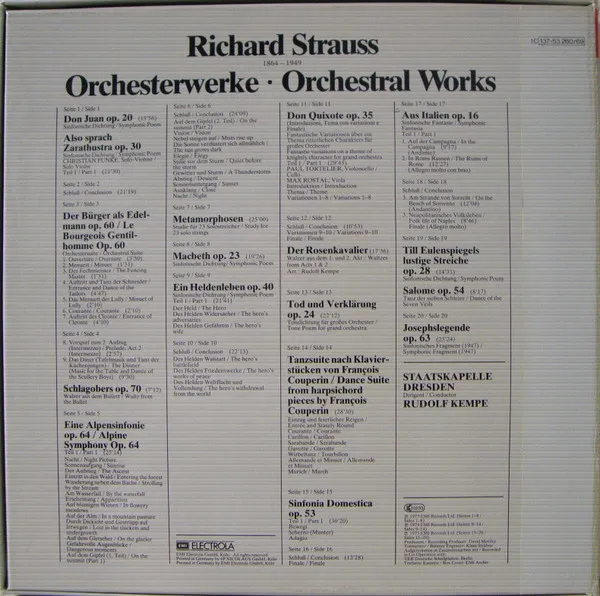 Werke Für Orchester = Orchestral Works