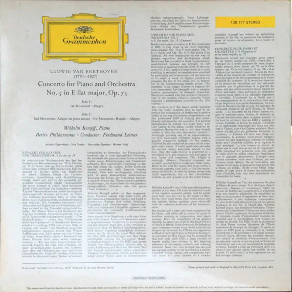 Piano Concerto No. 5 In E Flat Major - Emperor