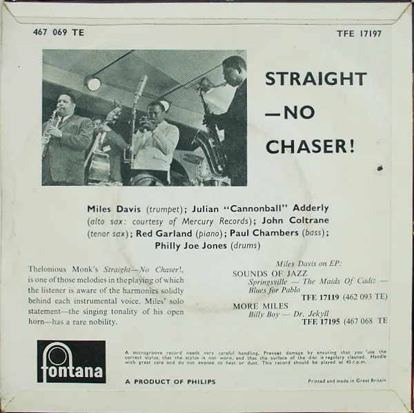 Straight-No Chaser!
