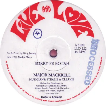 Sorry Fe Botah / I've Been Sitting