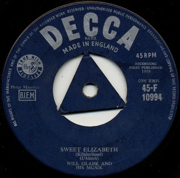 Sweet Elizabeth = Köhlerliesl / Tavern In The Town