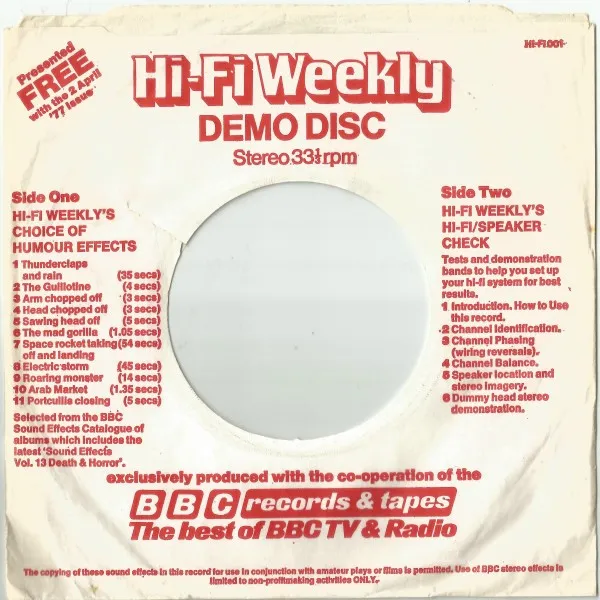 Hi-Fi Weekly's Demo Disc