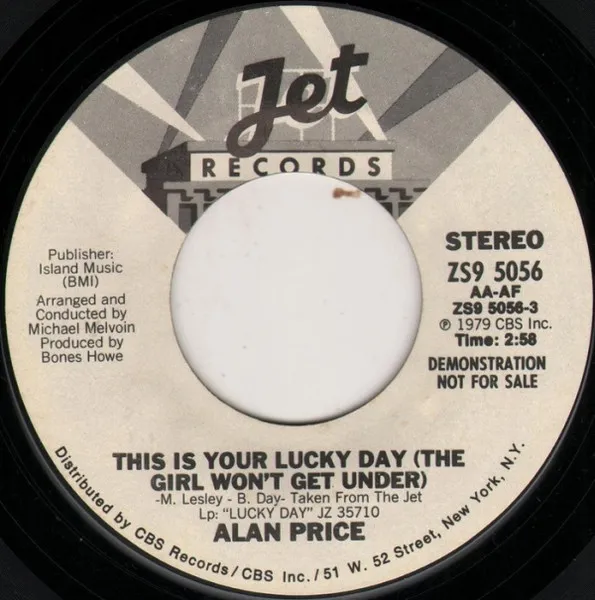 This Is Your Lucky Day (The Girl Won't Get Under)