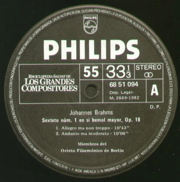 Sexteto Nº 1 En Si Bemol Mayor, Opus 18