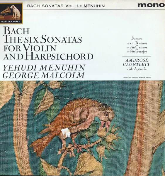 The Six Sonatas For Violin And Harpsichord (Bach Sonatas Vol. 1)