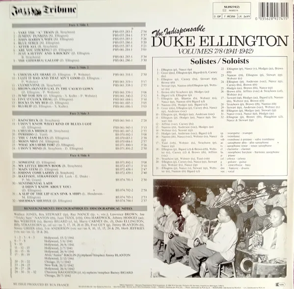 The Indispensable Duke Ellington Volumes 7/8 (1941-1942)