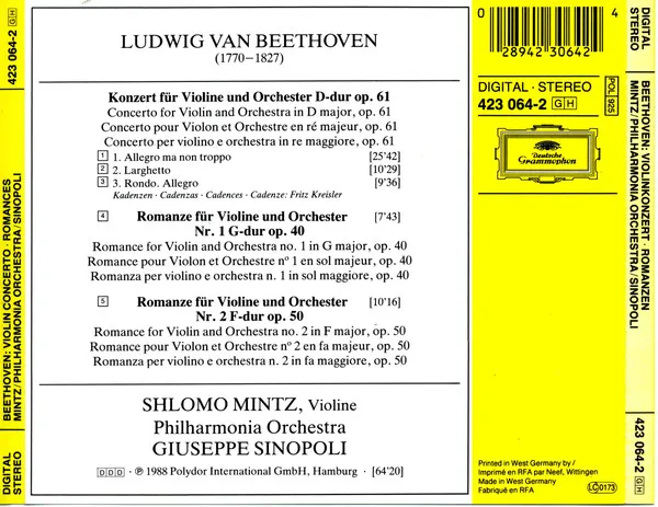 Violinkonzert Romanzen