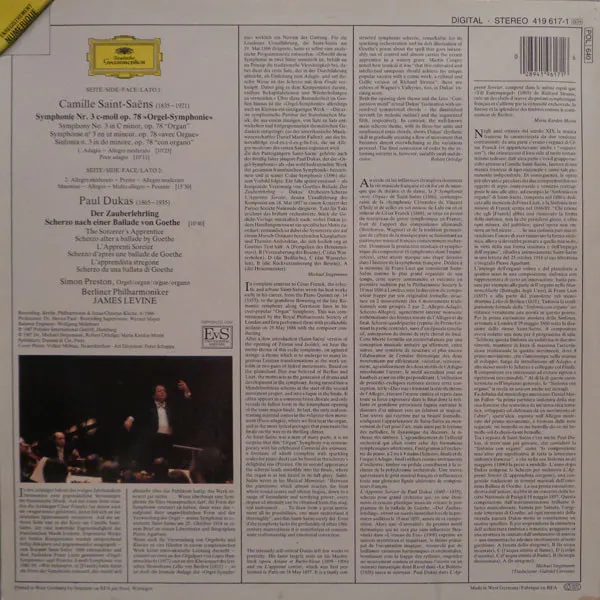 "Orgel - Symphonie" / L'Apprenti Sorcier