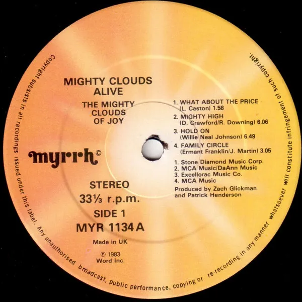 Mighty Clouds Alive