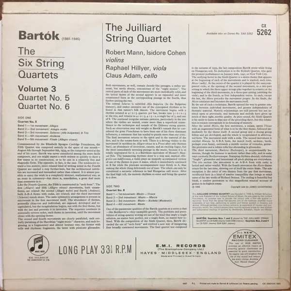 String Quartets Nos. 5 & 6