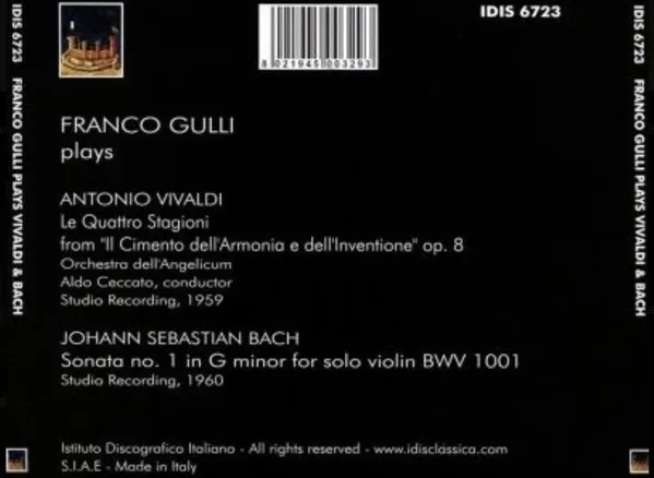 Franco Gulli Plays Vivaldi & J.S.Bach