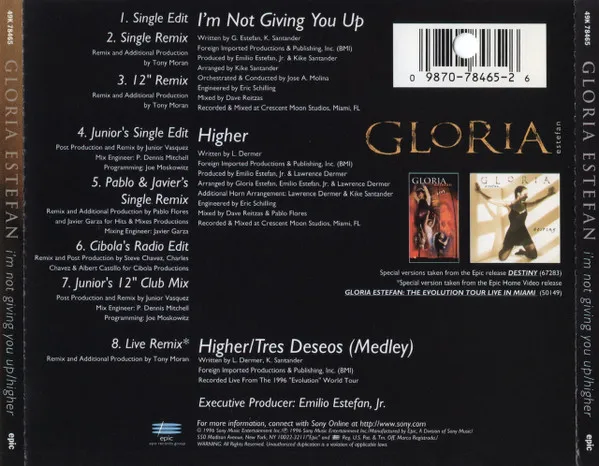 I'm Not Giving You Up / Higher