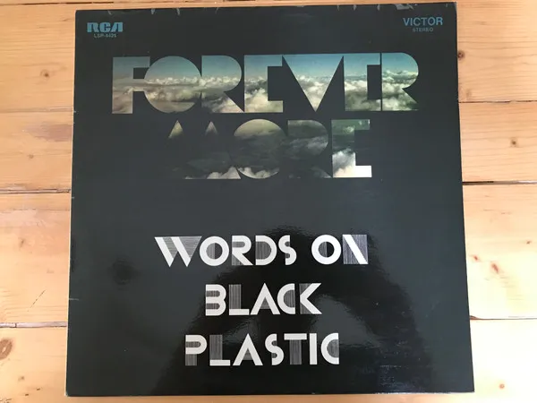 Words on Black Plastic