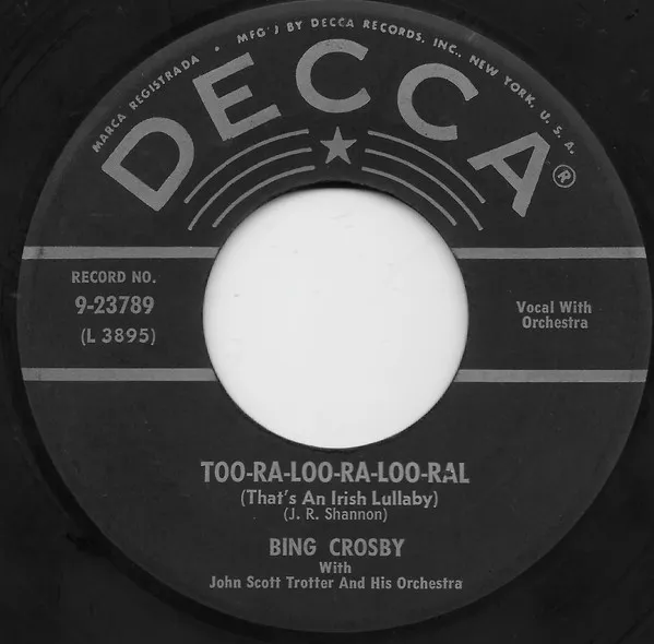 Too-Ra-Loo-Ra-Loo-Ral (That's An Irish Lullaby) / I'll Take You Home Again, Kathleen