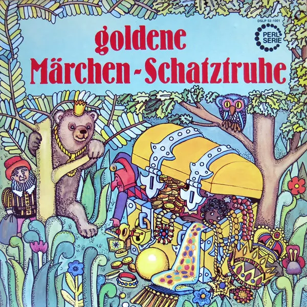 Goldene Märchen-Schatztruhe