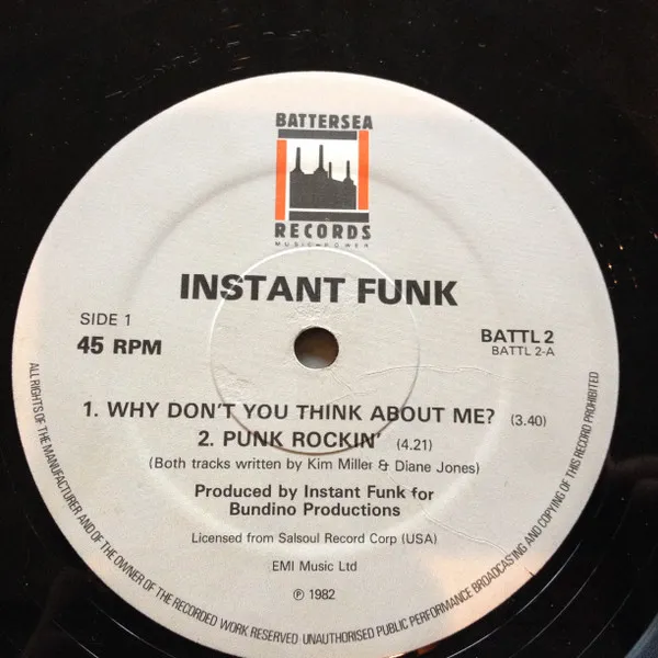 Why Don't You Think About Me / Punk Rockin' / I Got My Mind Made Up