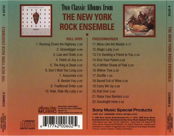 Two Classic Albums From The New York Rock Ensemble (Roll Over / Freedomburger)