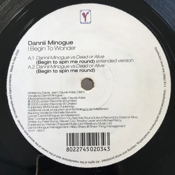 Begin To Spin Me Round