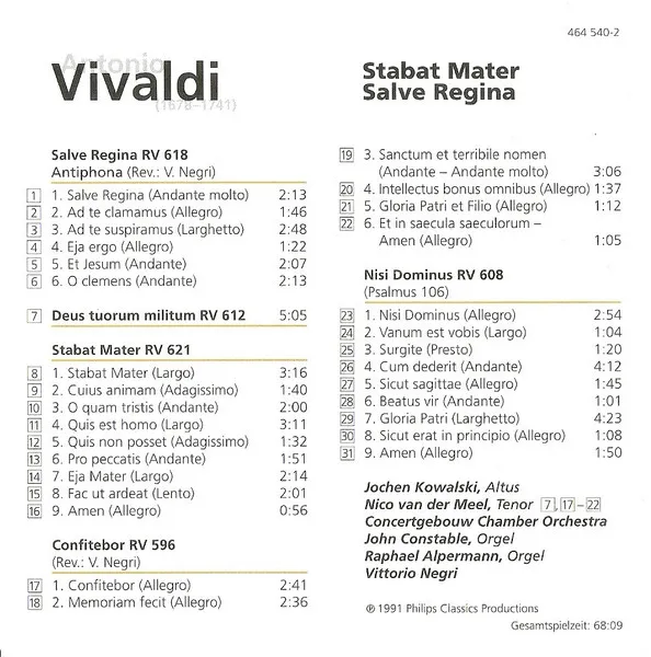 Stabat Mater - Salve Regina