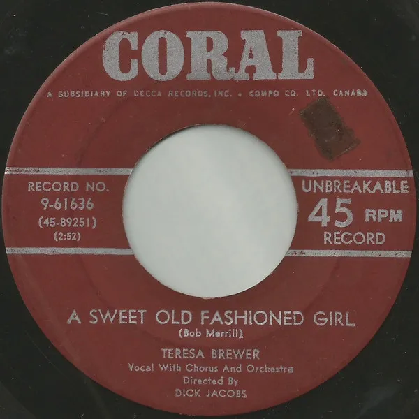 A Sweet Old Fashioned Girl / Goodbye, John