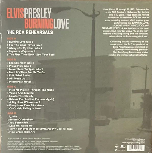 Burning Love - the Rca Rehearsals