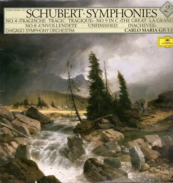 Symphonies: No. 4 »Tragische · Tragic · Tragique« · No. 9 In C »The Great · La Grande« · No. 8 »Unvollendete · Unfinished · Inachevee«