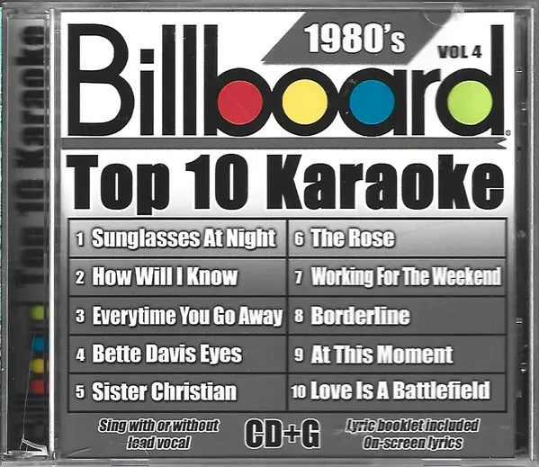 Billboard Top 10 Karaoke 1980's Vol 4