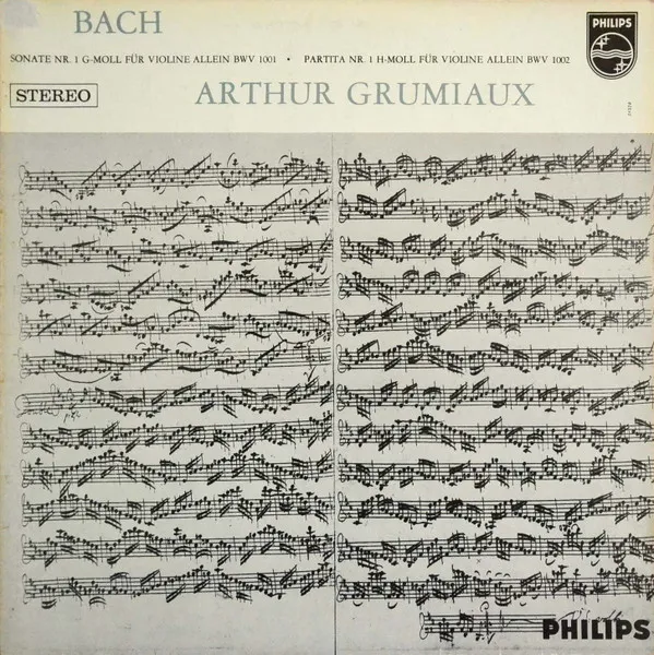 Sonaten Und Partiten Für Violine Allein; Schallplatte No. 1