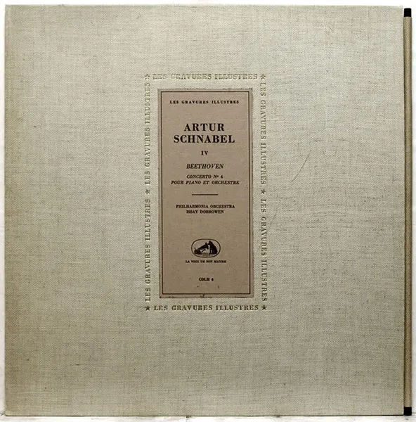 Artur Schnabel IV Beethoven Concerto No 4 Pour Piano Et Orchestre