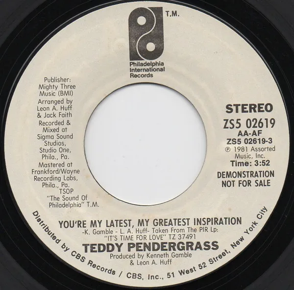 You're My Latest, My Greatest Inspiration